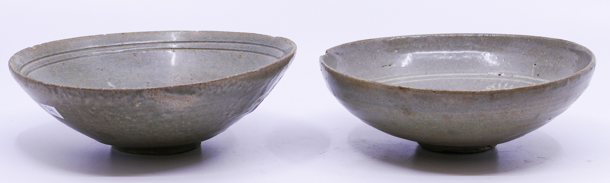 2pc Korean Goryeo Celadon Bowls- AS
