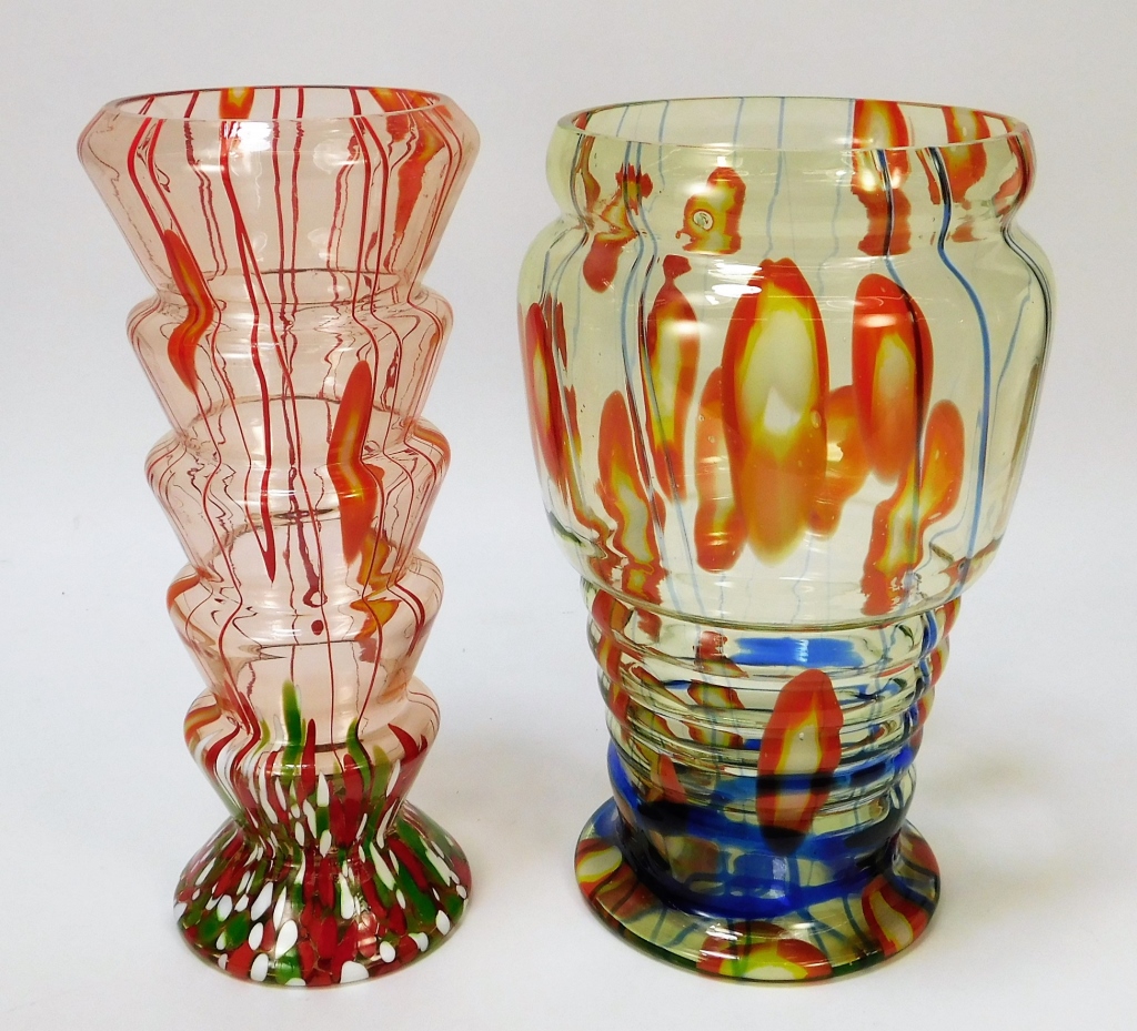 2PC KRALIK LINES AND CANES BOHEMIAN