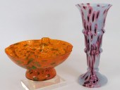 2PC KRALIK WELZ BOHEMIAN ART G