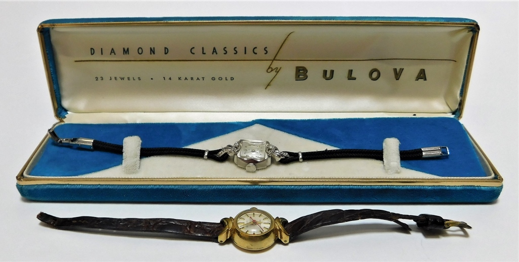 2PC LADY'S BULOVA 14K COCKTAIL