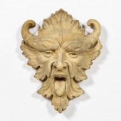 2PC, LARGE CARVED WOODEN MORTA