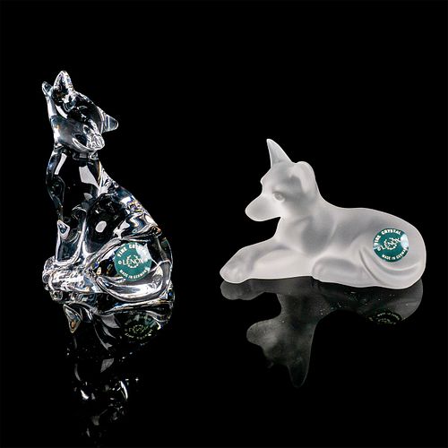 2PC LENOX CRYSTAL FIGURINES, LORD