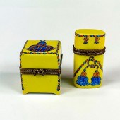 2PC LIMOGES FRANCE PORCELAIN C