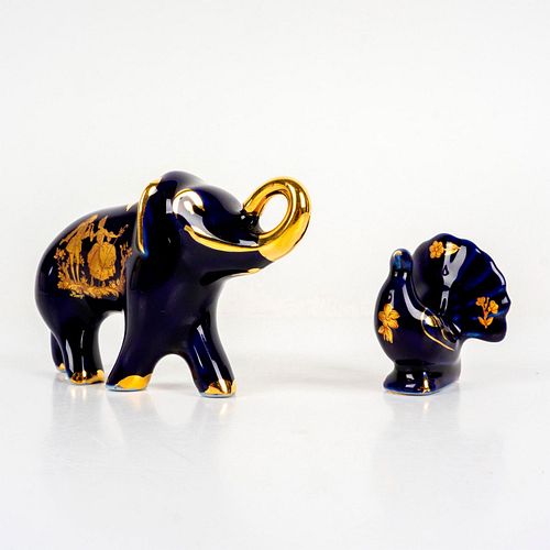 2PC LIMOGES FRANCE PORCELAIN