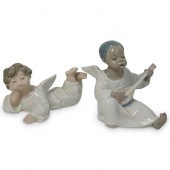 (2PC) LLADRO PORCELAIN ANGELSD