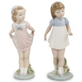 (2PC) LLADRO PORCELAIN FIGURAL