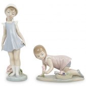 (2PC) LLADRO PORCELAIN FIGURAL