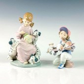2PC LLADRO PORCELAIN FIGURINES