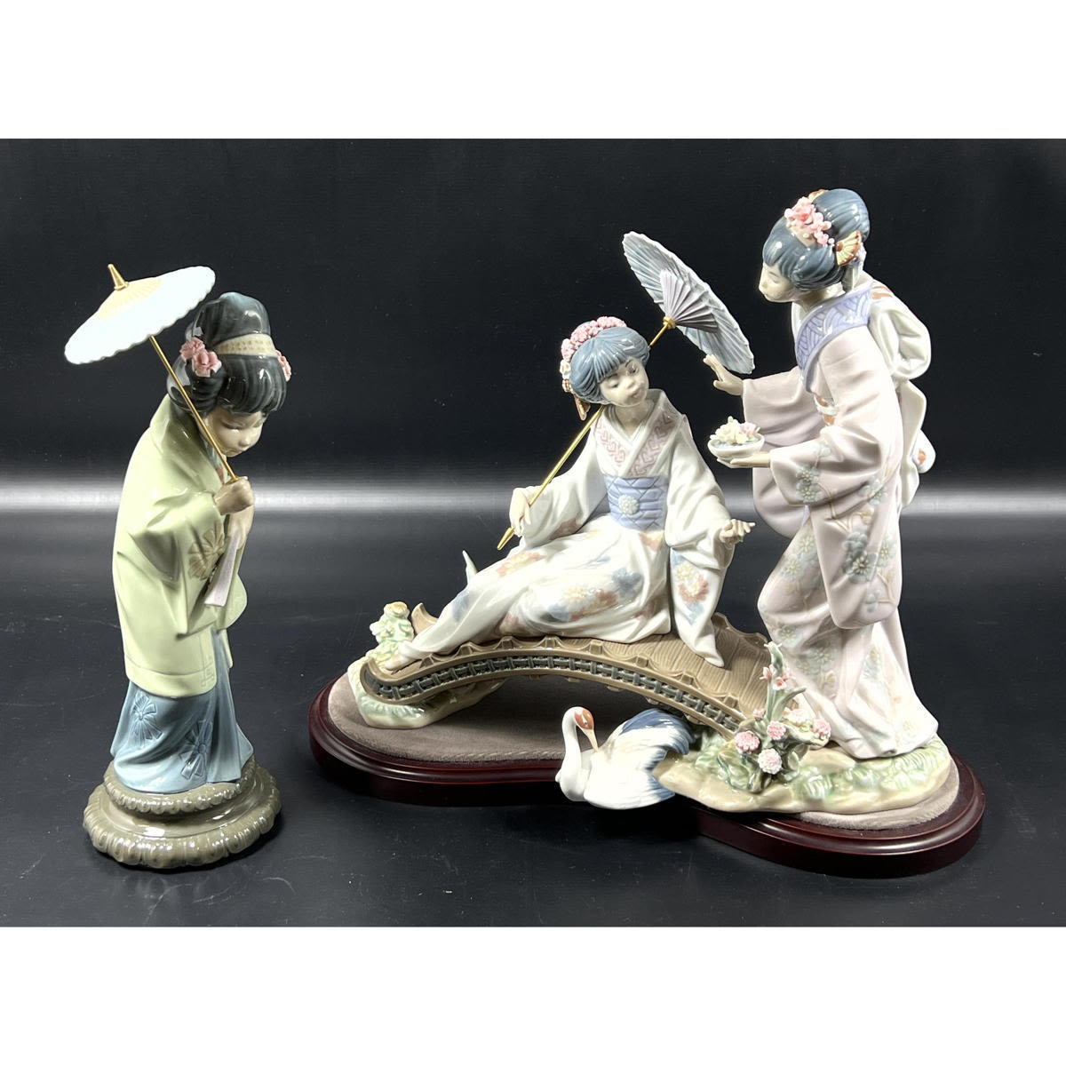 2pc LLADRO Spain Porcelain