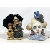 2pc LLADRO Spain Porcelain Scu