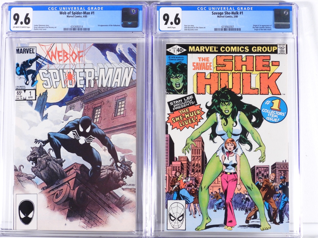 2PC MARVEL COMICS BRONZE MODERN CGC