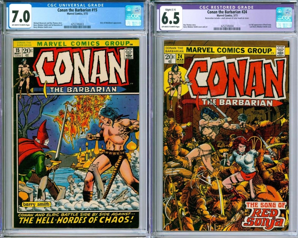 2PC MARVEL COMICS CONAN THE