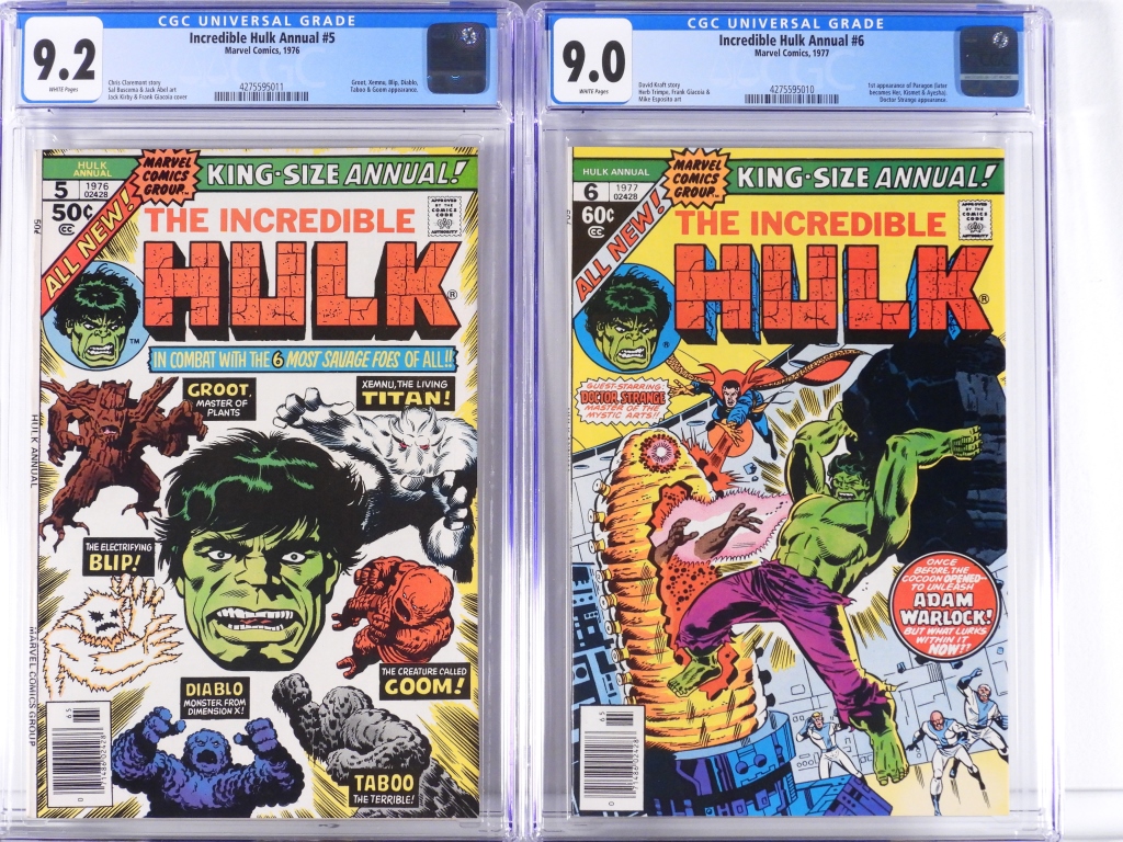 2PC MARVEL COMICS INCREDIBLE HULK