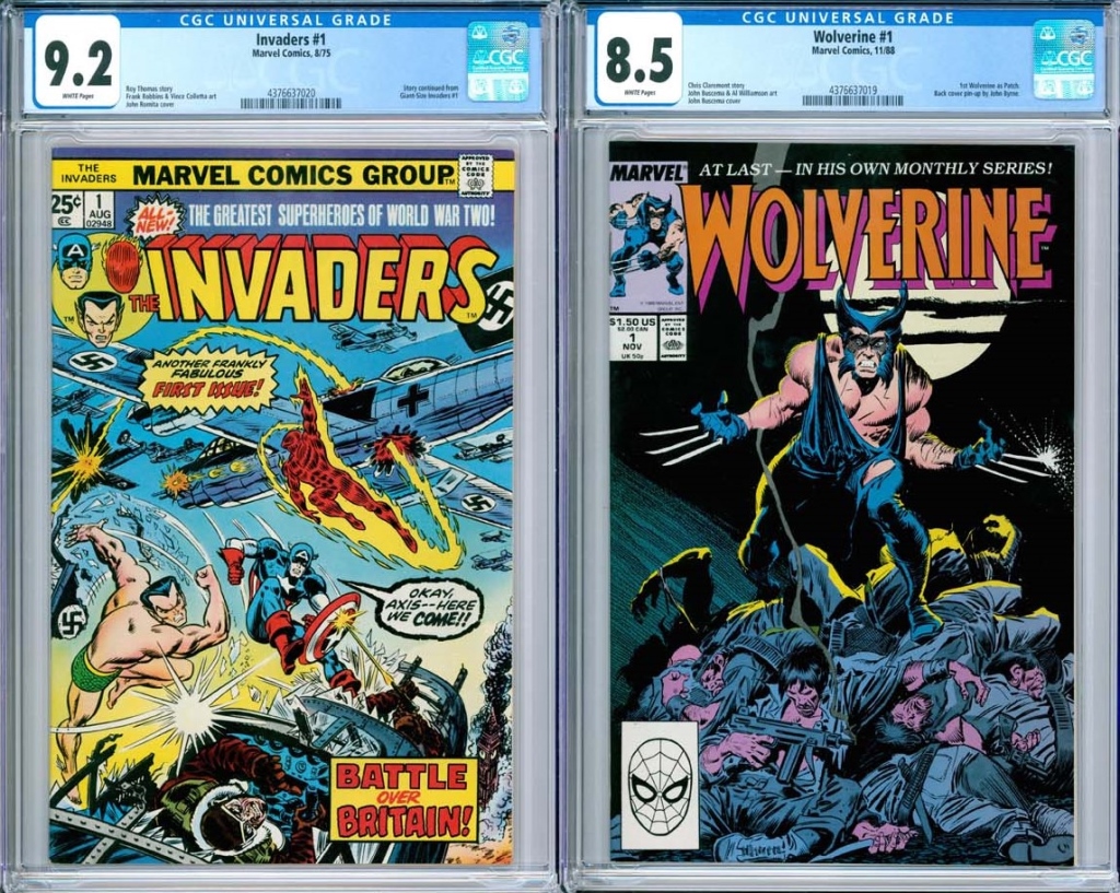 2PC MARVEL COMICS INVADERS #1