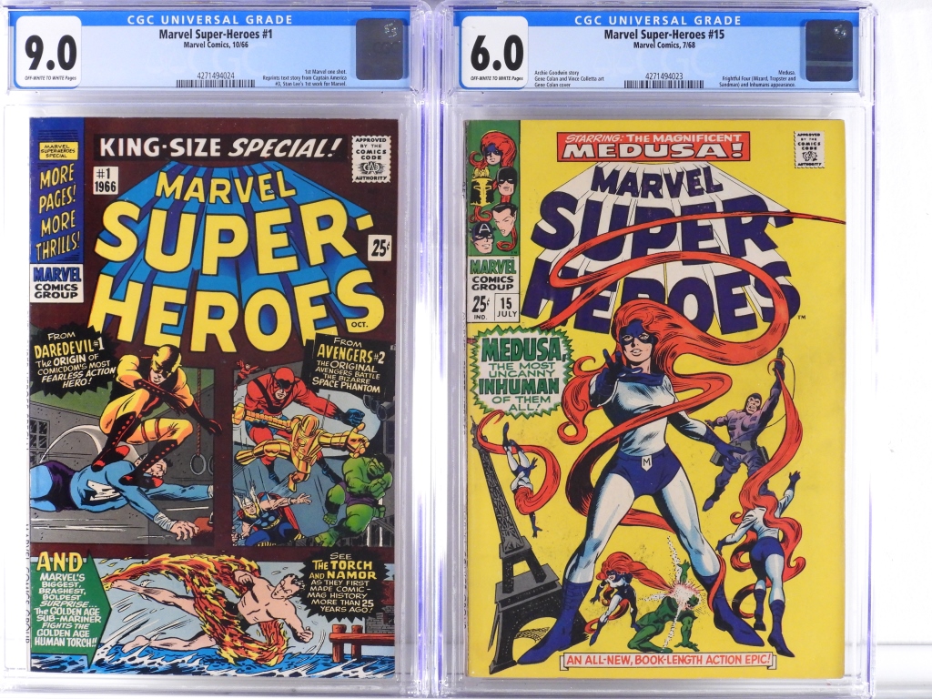 2PC MARVEL COMICS MARVEL SUPER
