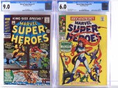 2PC MARVEL COMICS MARVEL SUPER