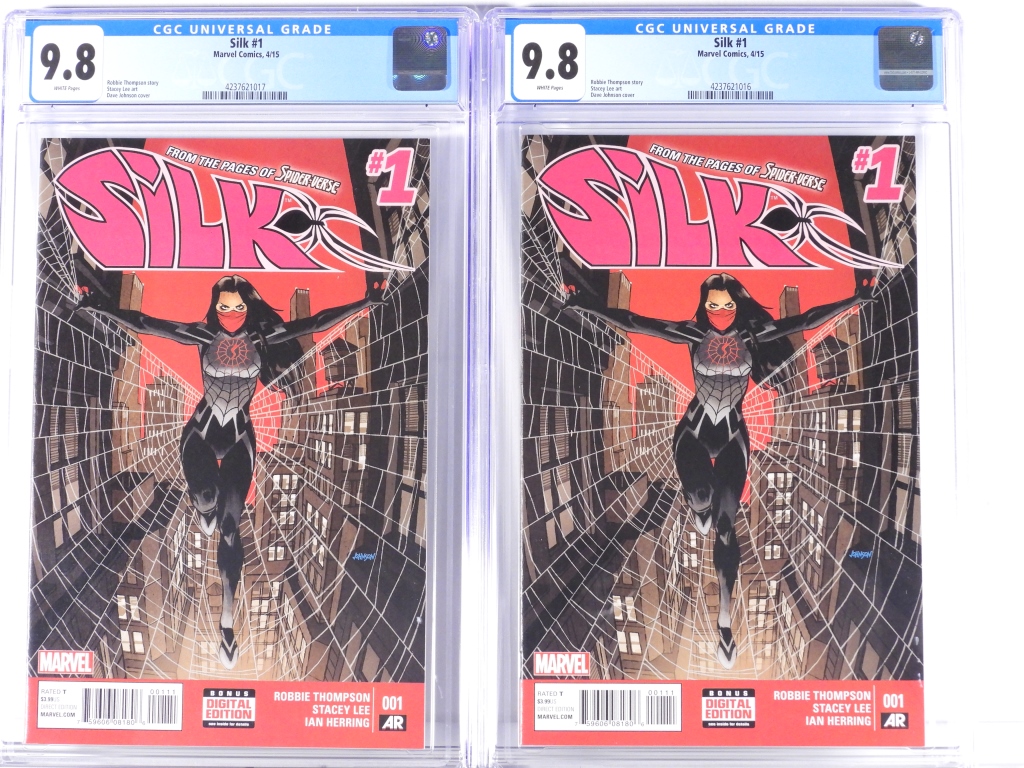 2PC MARVEL COMICS SILK #1 CGC 9.8