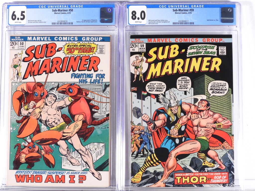 2PC MARVEL COMICS SUB-MARINER #50