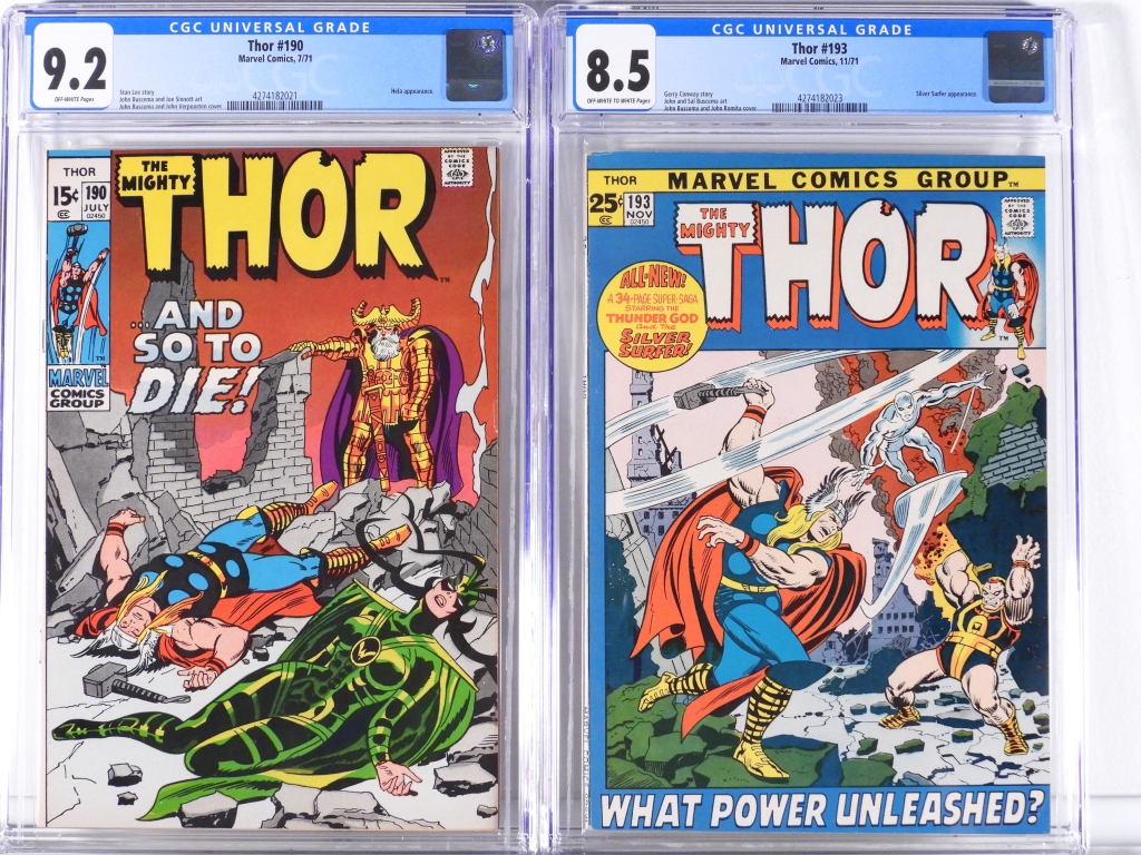 2PC MARVEL COMICS THOR #190 #193