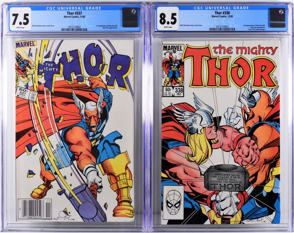 2PC MARVEL COMICS THOR #337 #338