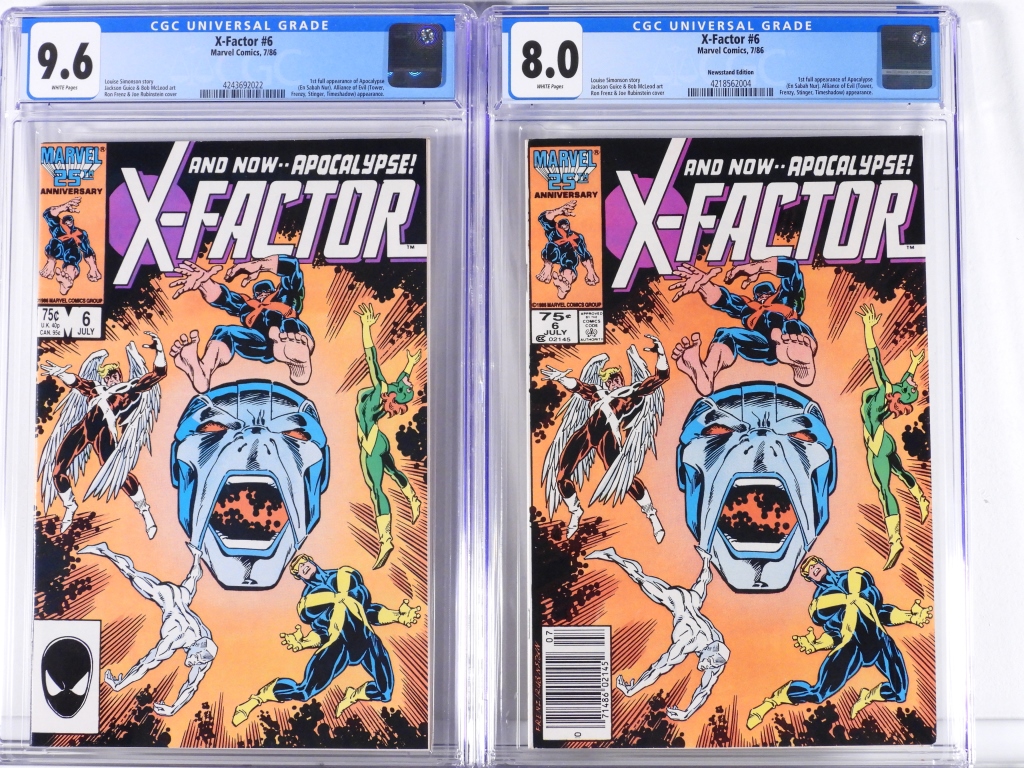 2PC MARVEL COMICS X-FACTOR #6 CGC
