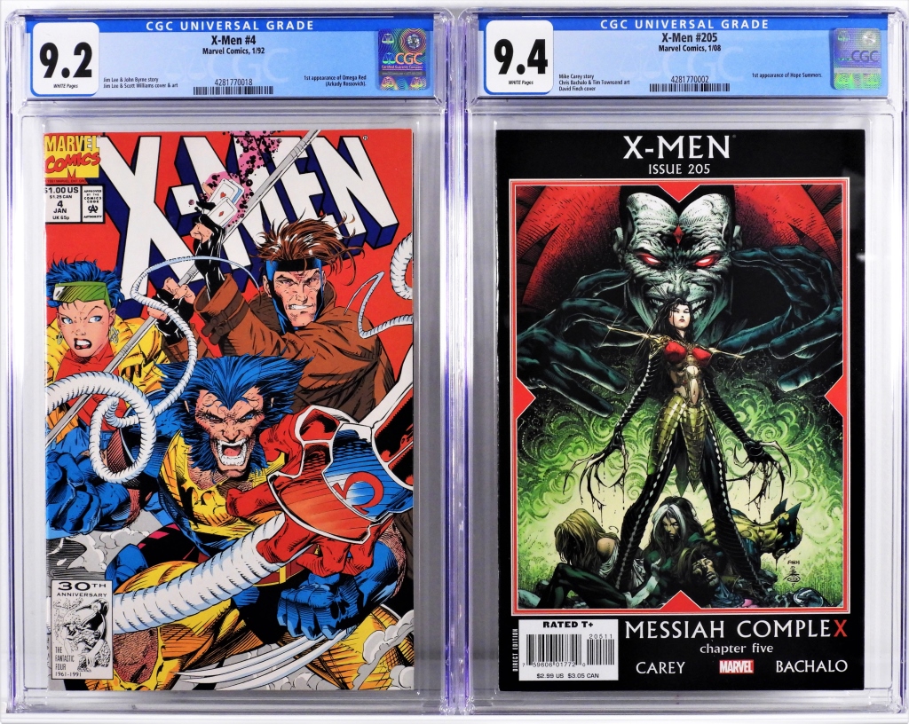 2PC MARVEL COMICS X-MEN #4 #205 CGC