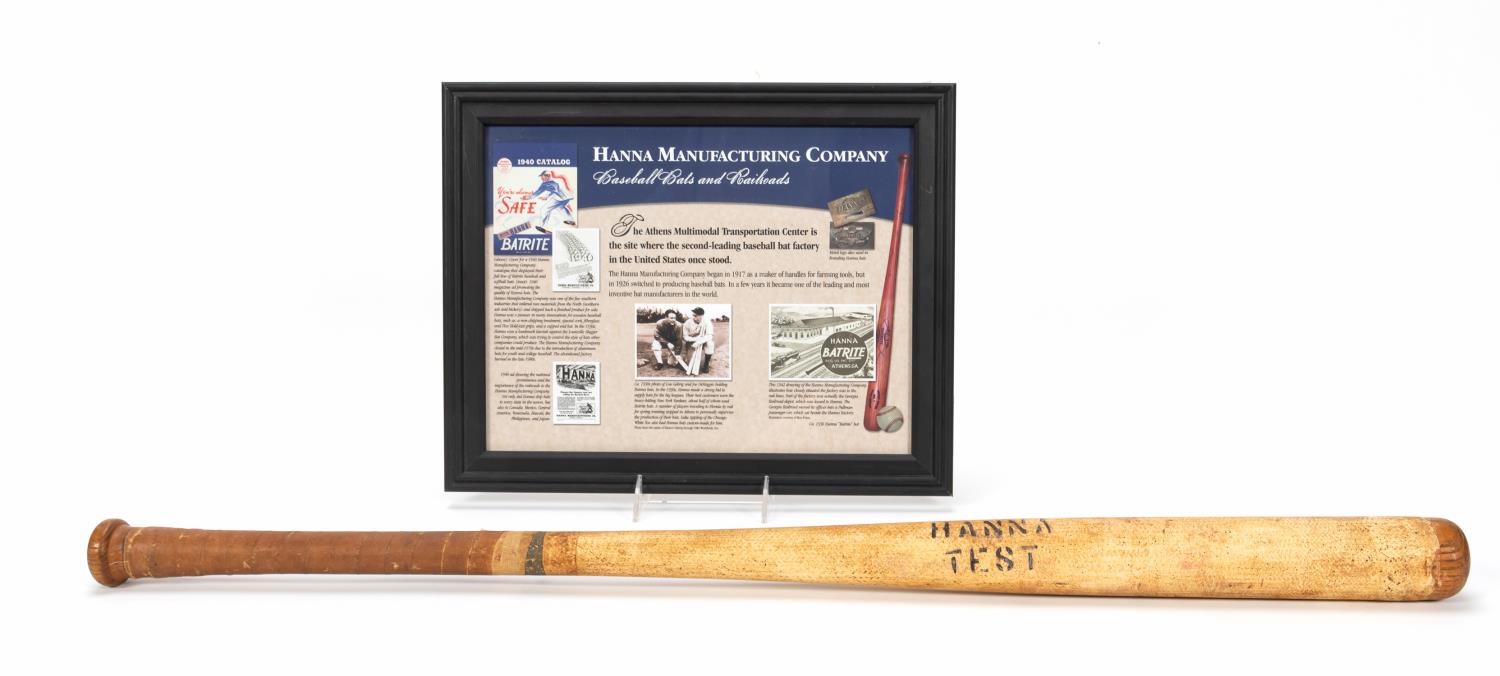 2PC MEMORABILIA, "TEST BAT" &