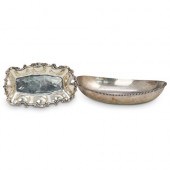 (2PC) MEXICAN STERLING TRAY &