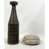 2pc Mid Century Pottery. JAY S
