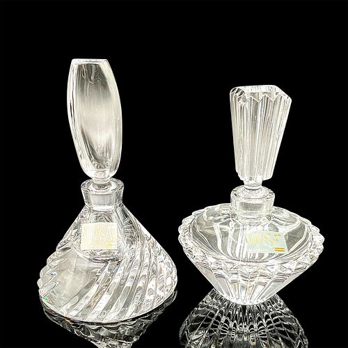 2PC MIKASA CUT CRYSTAL PERFUME