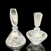 2PC MIKASA CUT CRYSTAL PERFUME