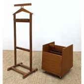 2pc Modern Wood Pieces. Skovby