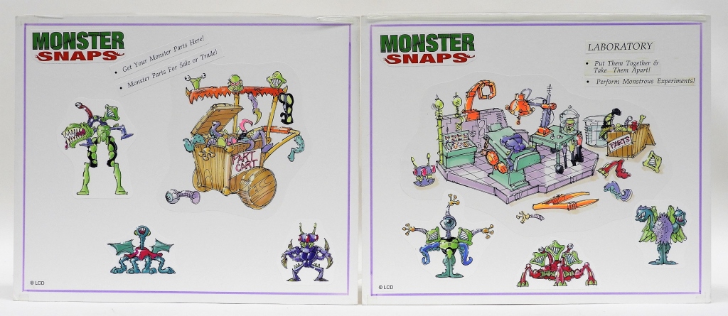 2PC MONSTER SNAPS LABORATORY TOY