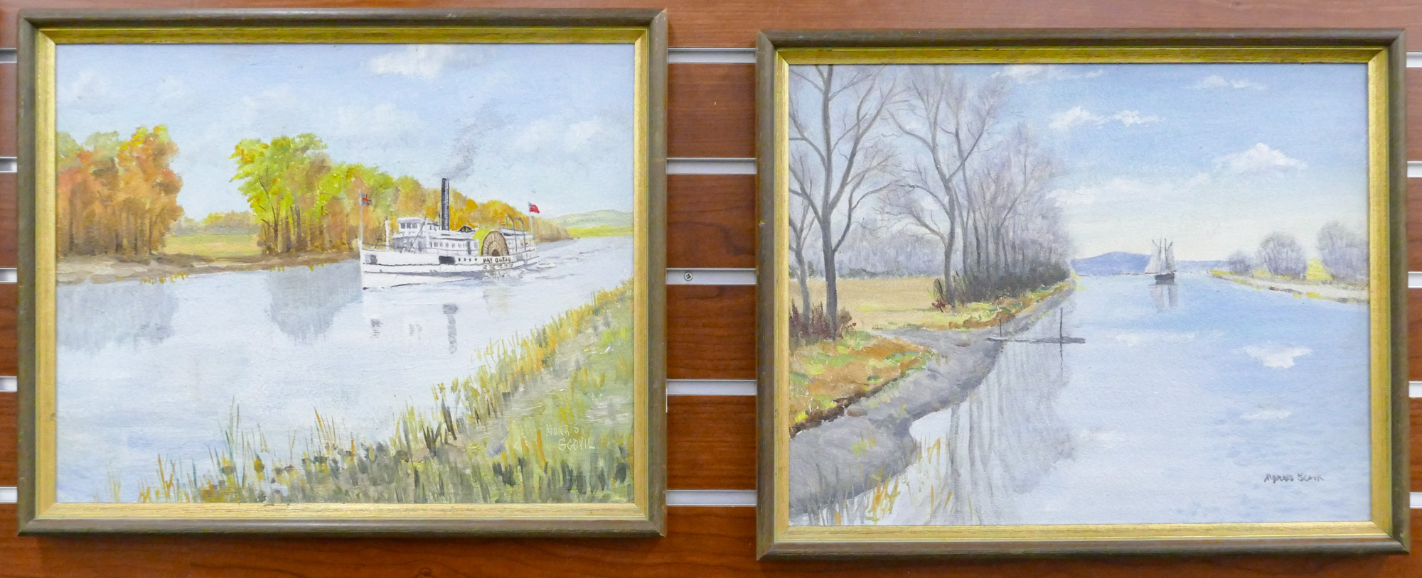 2pc Morris Scovil (20th Cent.