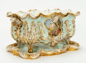 2PC OLD PARIS PORCELAIN PLANTE