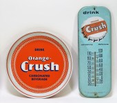 2PC ORANGE CRUSH ADVERTISING T