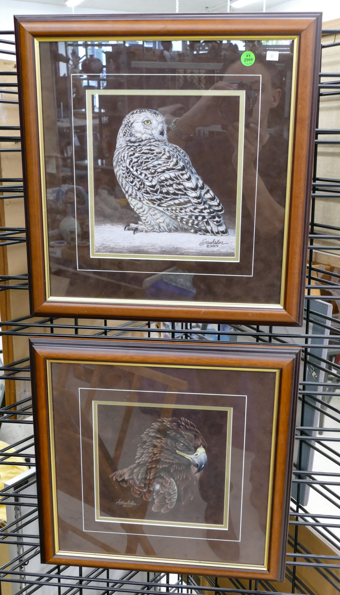 2pc Pam Stoehslor Owl & Hawk