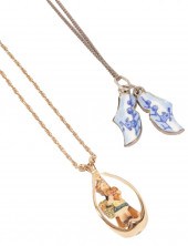 2PC PENDANT NECKLACE GROUP: MI