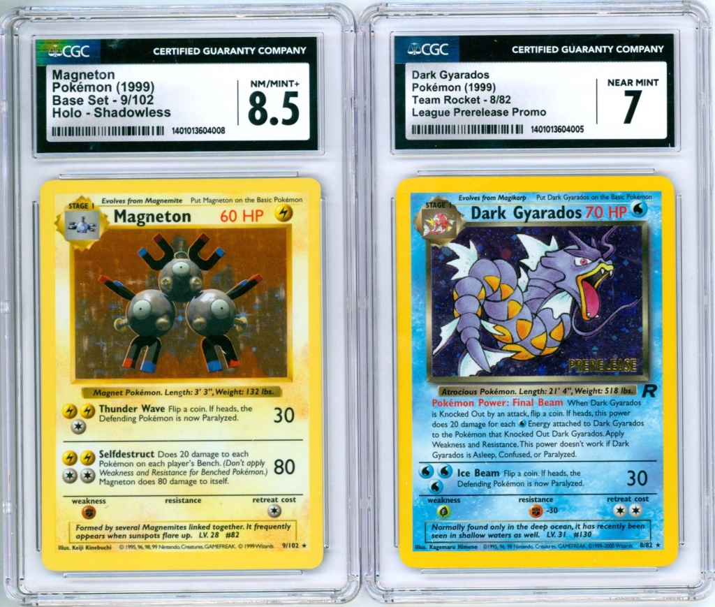2PC POKEMON SHADOWLESS MAGNETON