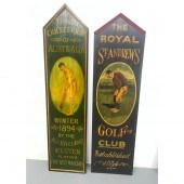 2pc Repro Wood Advertising Sig
