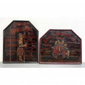 2pc Repro Wood Slat Advertisin
