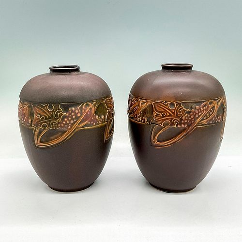 2PC ROSEVILLE POTTERY VASES,