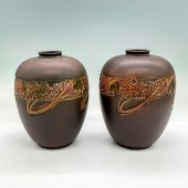 2PC ROSEVILLE POTTERY VASES, R