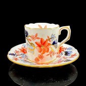 2PC ROYAL CROWN DERBY DEMITASS