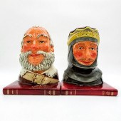 2PC ROYAL DOULTON BOOKENDS FAL