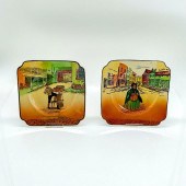 2PC ROYAL DOULTON DICKENS PLAT
