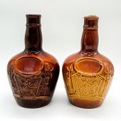 2PC ROYAL DOULTON LIQUOR CONTA