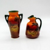 2PC ROYAL DOULTON MINI VASES,