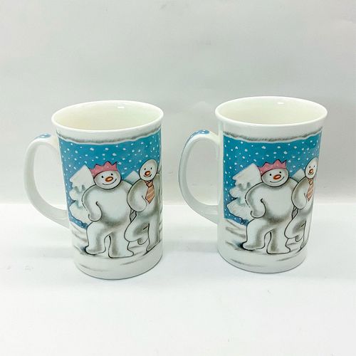 2PC ROYAL DOULTON SNOWMAN PORCELAIN