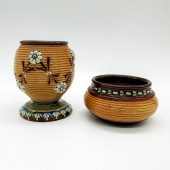 2PC ROYAL DOULTON STONEWARE MA